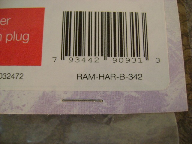 RAM-HAR-B-342 RAM Mount Aluminum Motorcycle Fork Stem Hardware Pack