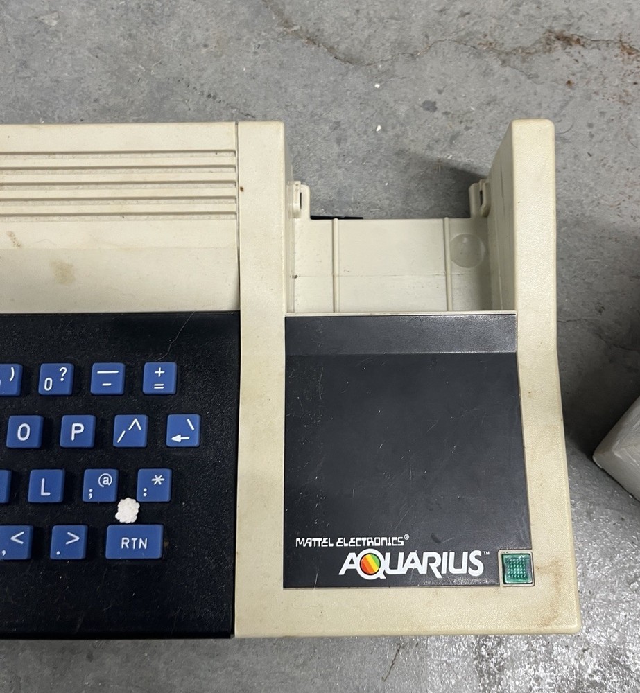Aquarius Computer System Mattel 1983 #5931 UNTESTED Box Inserts Manual + MORE