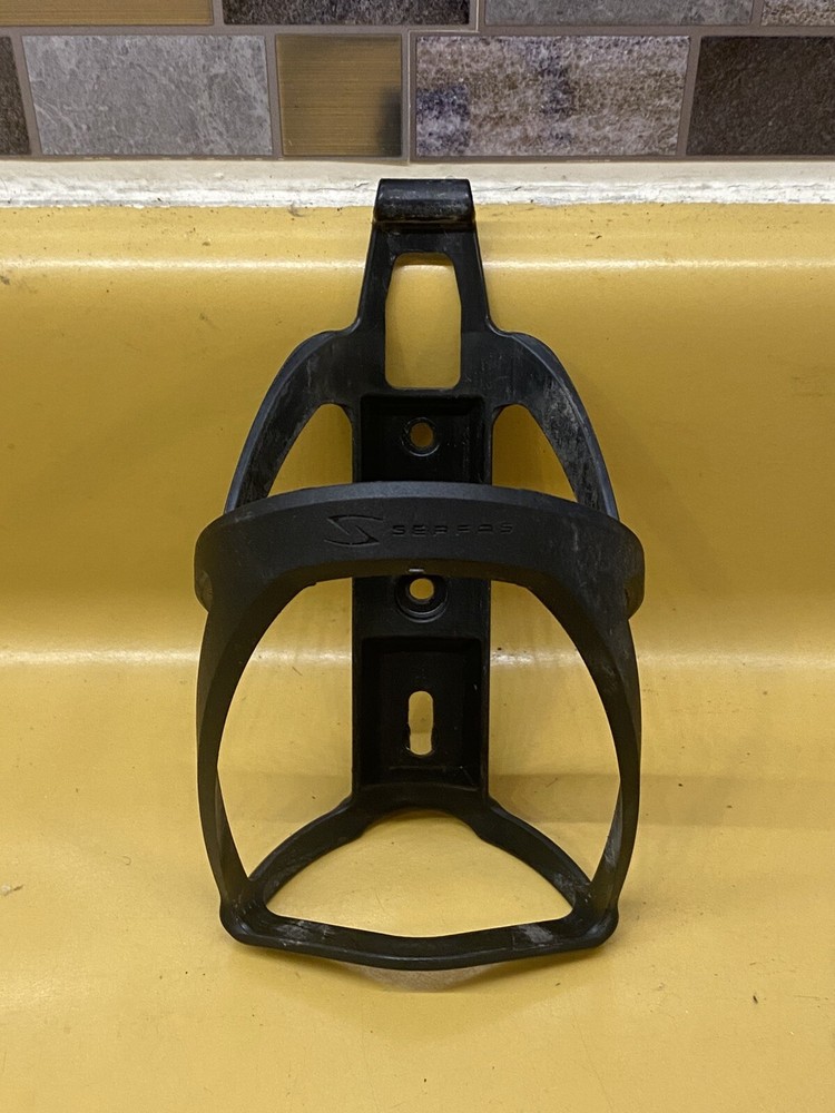 Black Serfos Plastic Water Bottle Cage