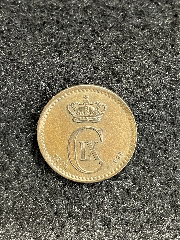 DENMARK 1904 1 ORE A.U./UNCIRCULATED CONDITION