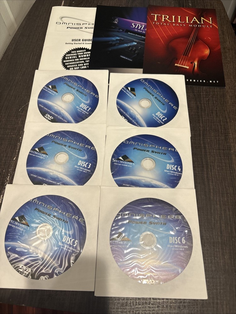 Spectrasonics Omnisphere Power Synth 1 Virtual Instruments Software PC 6 Discs