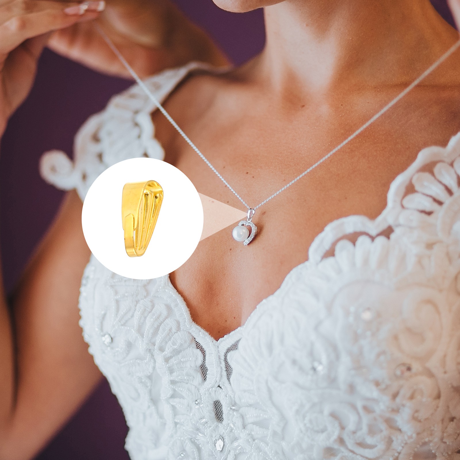 100Pcs 8.5x3.5mm Snap Bail Hook Pinch Pendant Clasp Connectors Gold