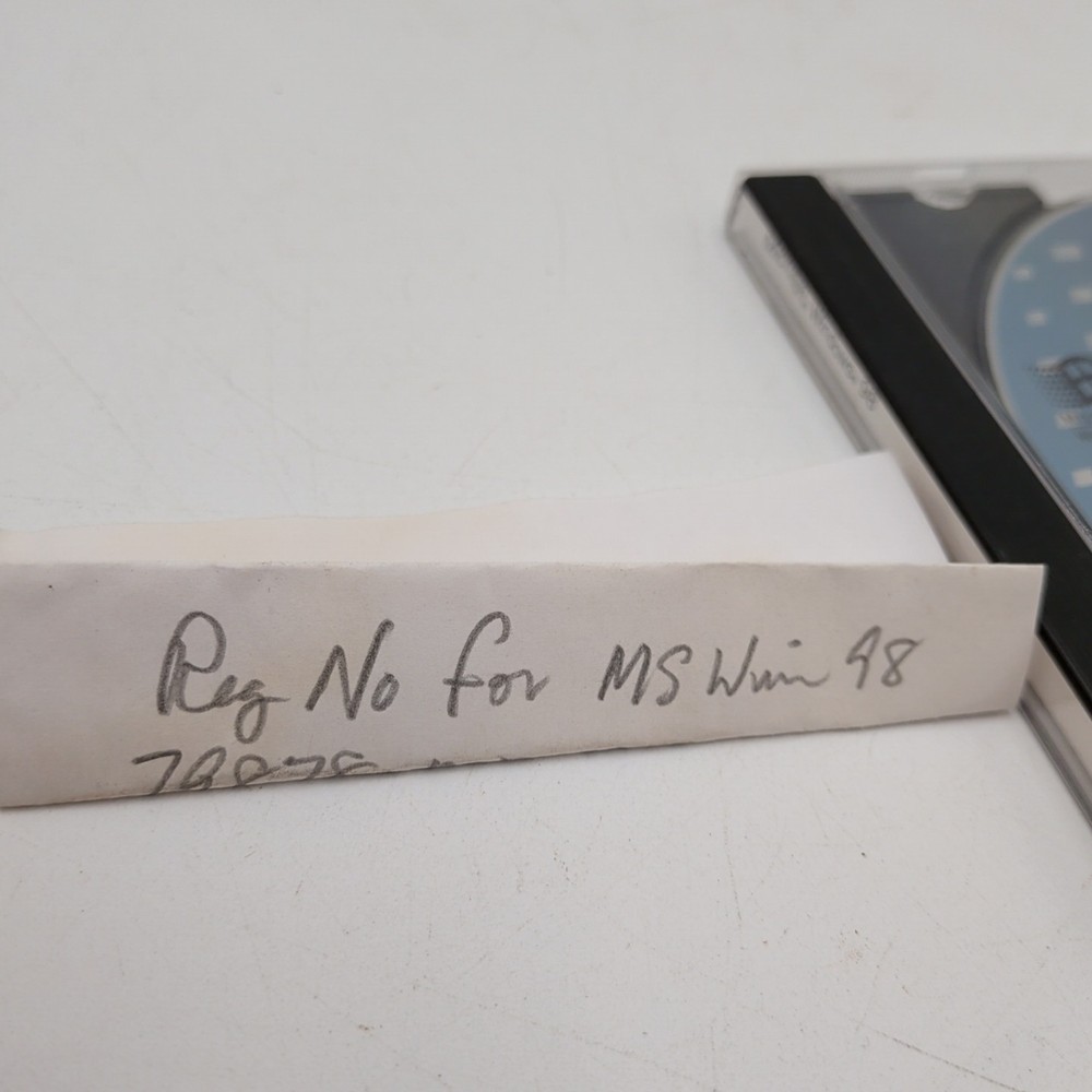 Microsoft Windows 98 Upgrade For Windows Users CD-ROM w/ Product Key