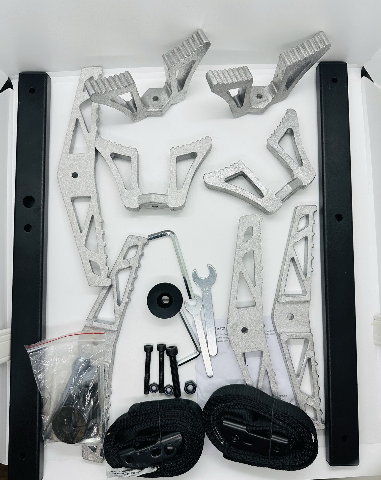 UllHUNT Lightweight Non-Slip Tree Climbing Sticks, Double Steps, Set of 2