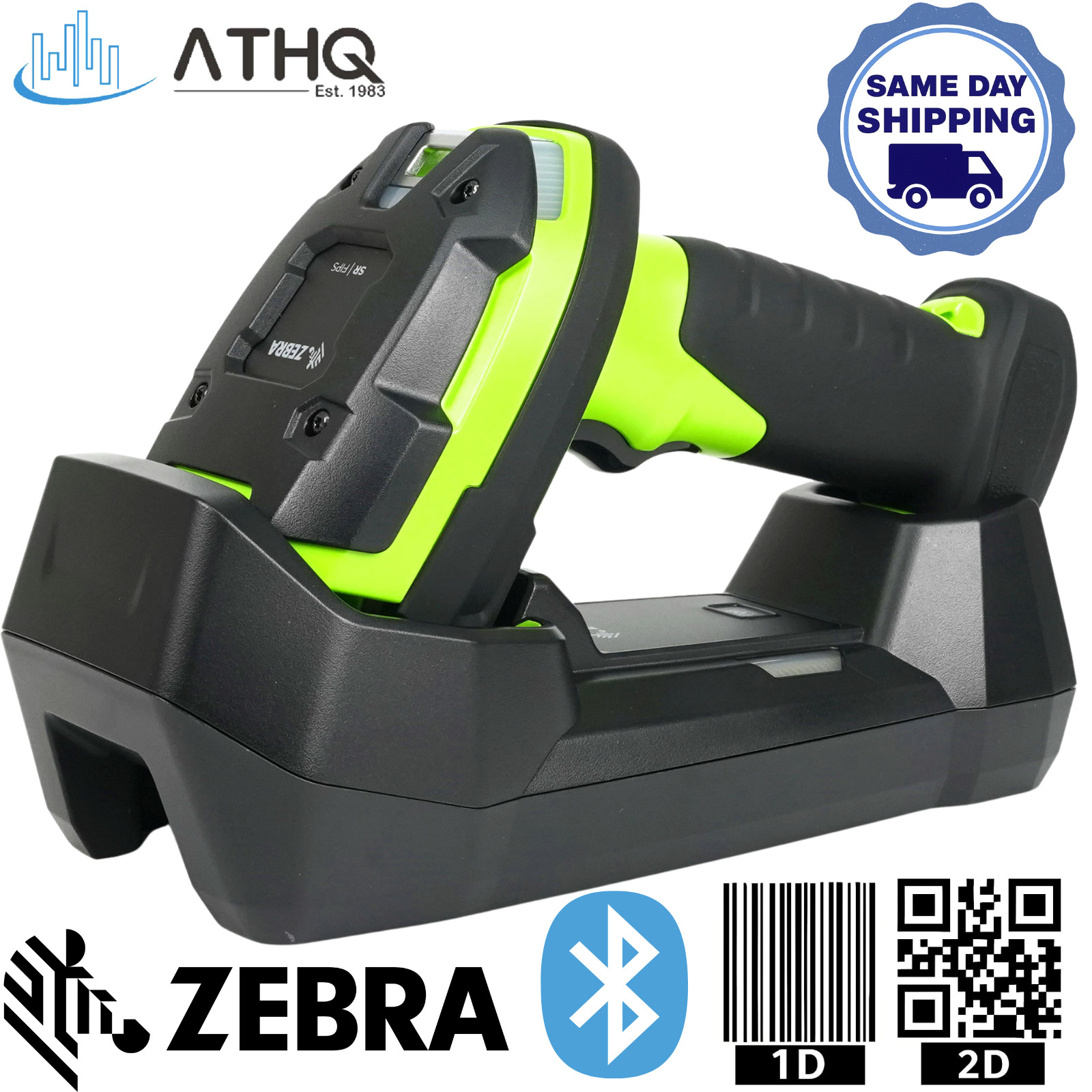 Zebra DS3678 Barcode Scanner Kit 1D/2D IP67 Wireless Cordless DS3678-SR3U42A0SFW
