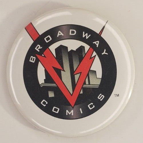 Vintage Broadway Comics Promo Pinback Button