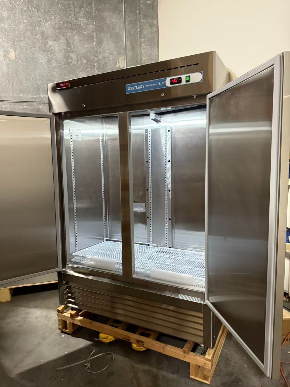 Westlake 54" Commercial Freezer Double Door Stainless Steel - DAMAGED