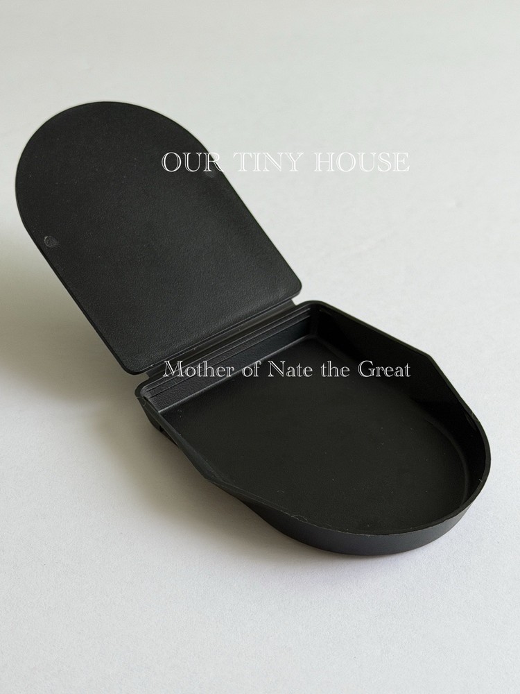 Tupperware Tea Bag Squeezer Rest Holder Classic Tea Time Helper Black
