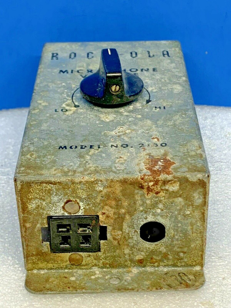 ROCKOLA 45 RPM JUKEBOX EXTERNAL MICROPHONE VOLUME CONTROL
