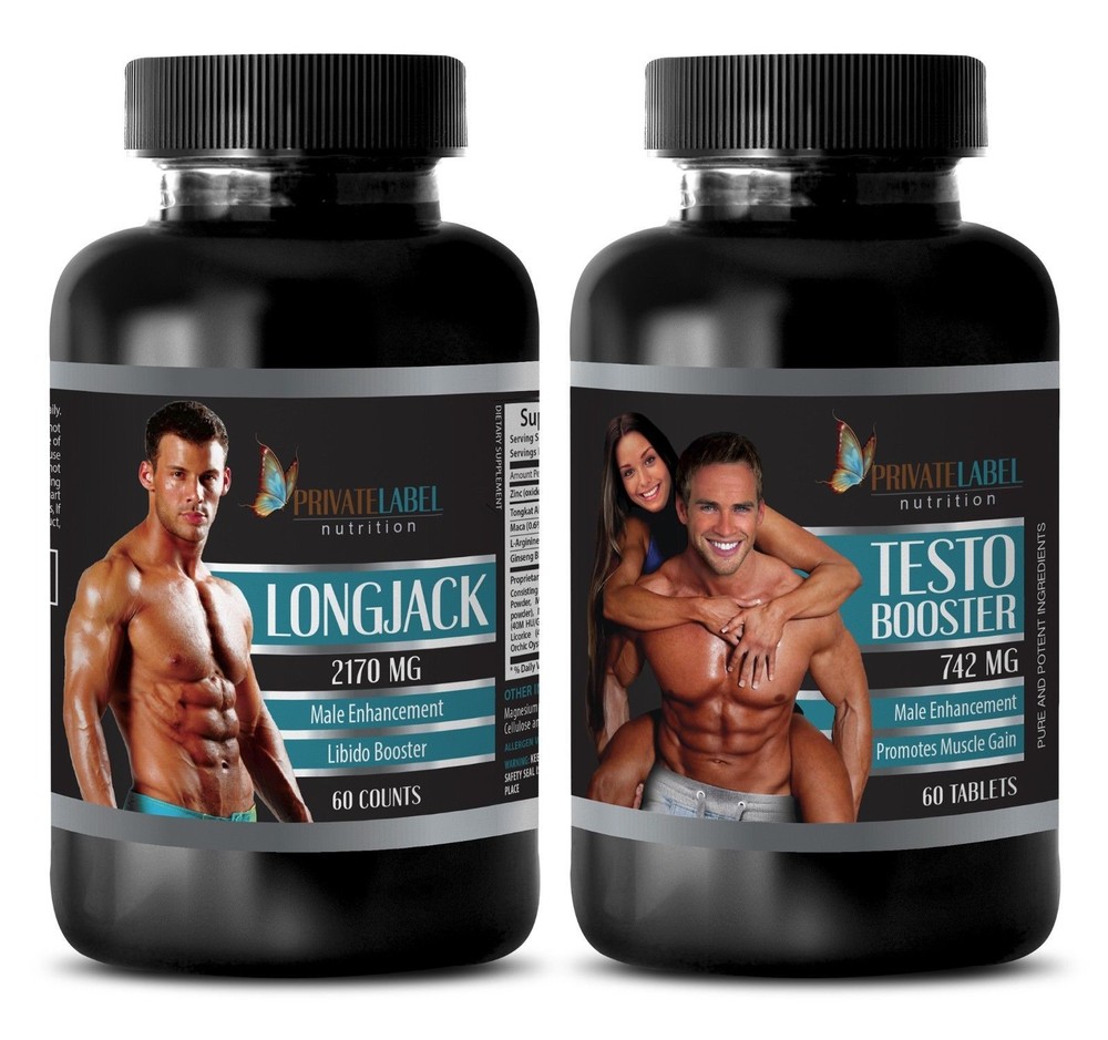 ginseng maca - LONGJACK & TESTOSTERONE 742mg COMBO - testosterone booster herb