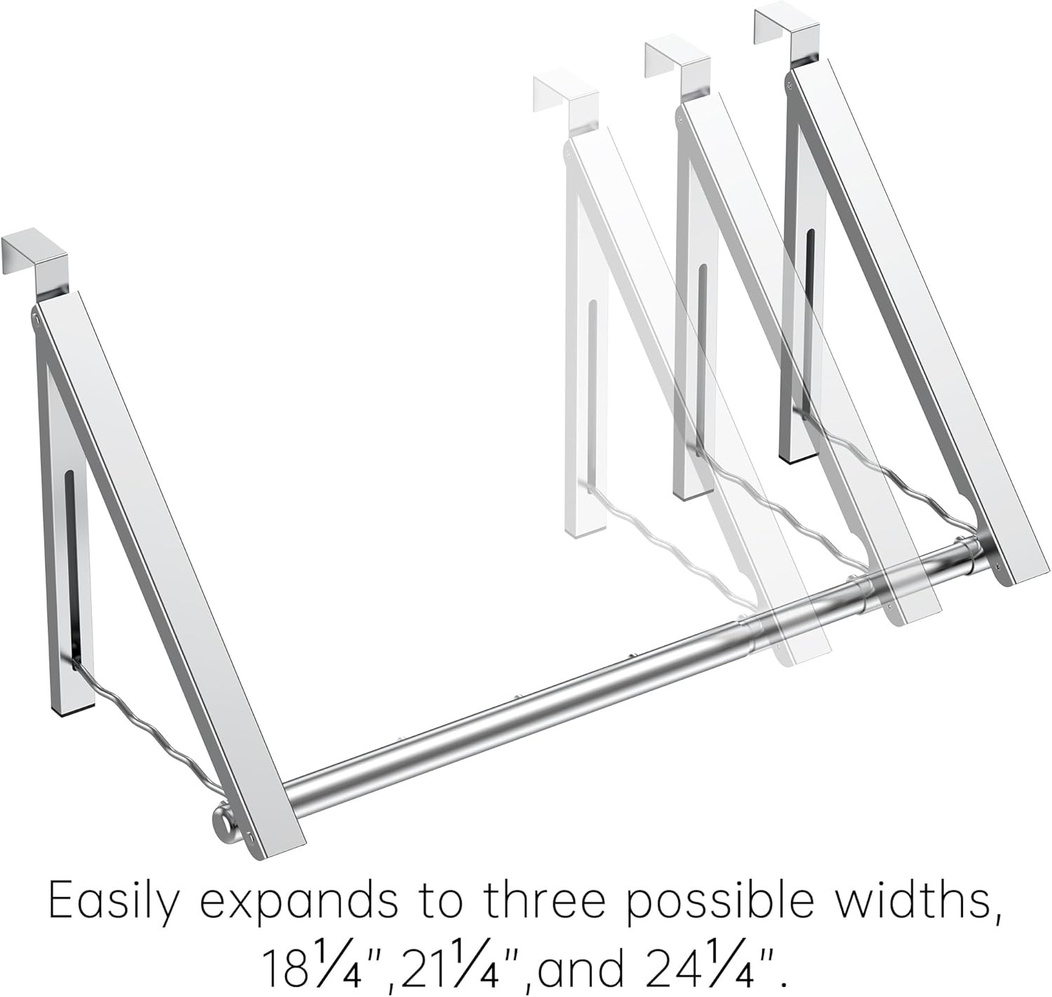 Clothes Drying Rack for Laundry Room Organization,Foldable Over The Door Drying