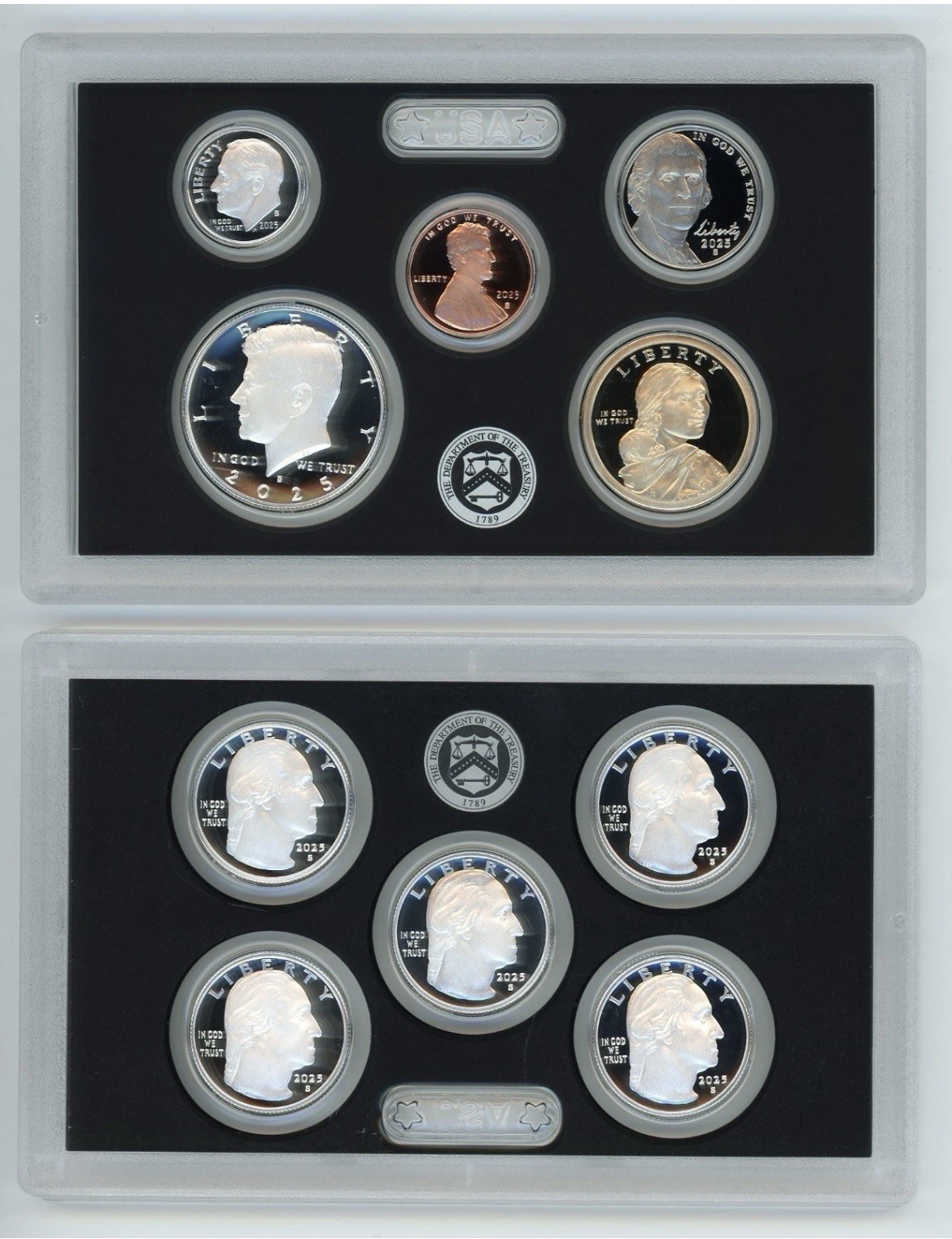 2025 US United States Mint Silver Proof 10 Coin Set 25RH S LAST PENNY + QUARTERS