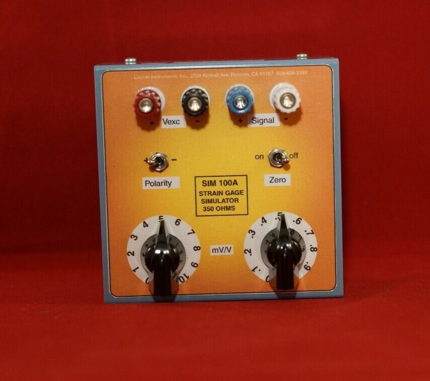 Lincoln Instruments SIM-100 Precision Strain Gage Transducer Simulator