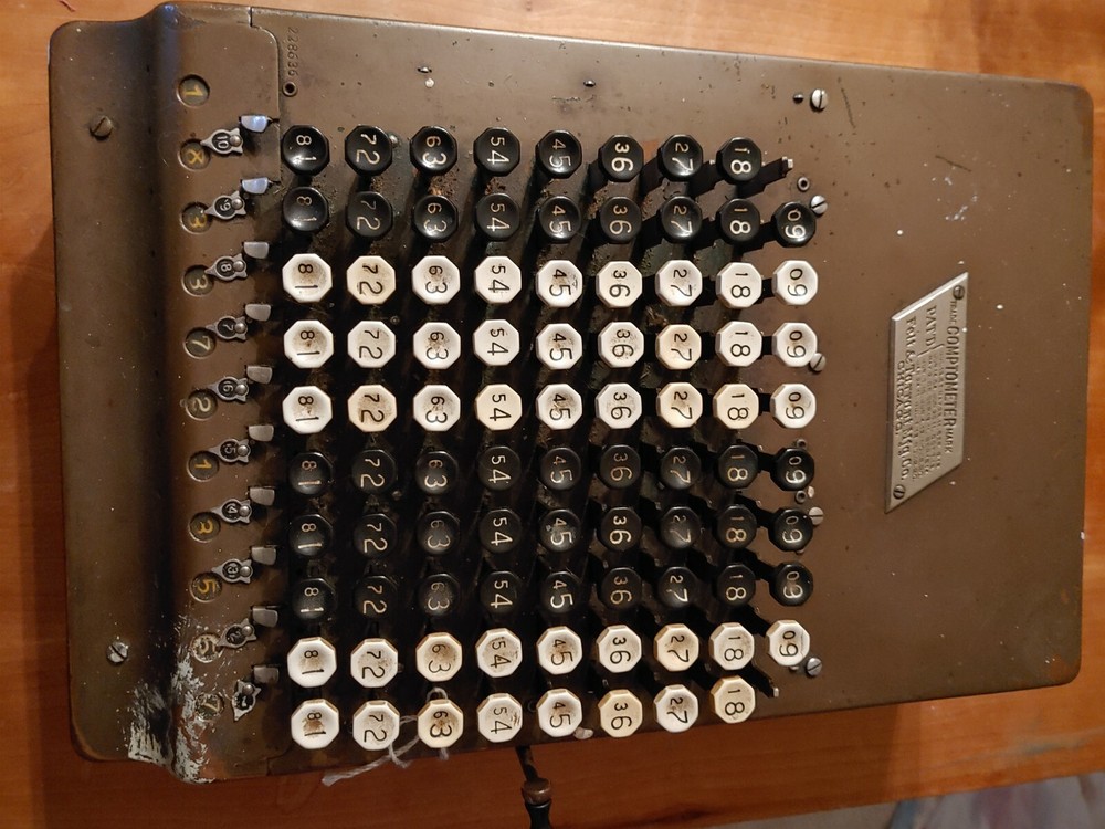 Vintage Comptometer Mark Adding Machine Felt & Tarrant 11/2/1920 Patent Chicago