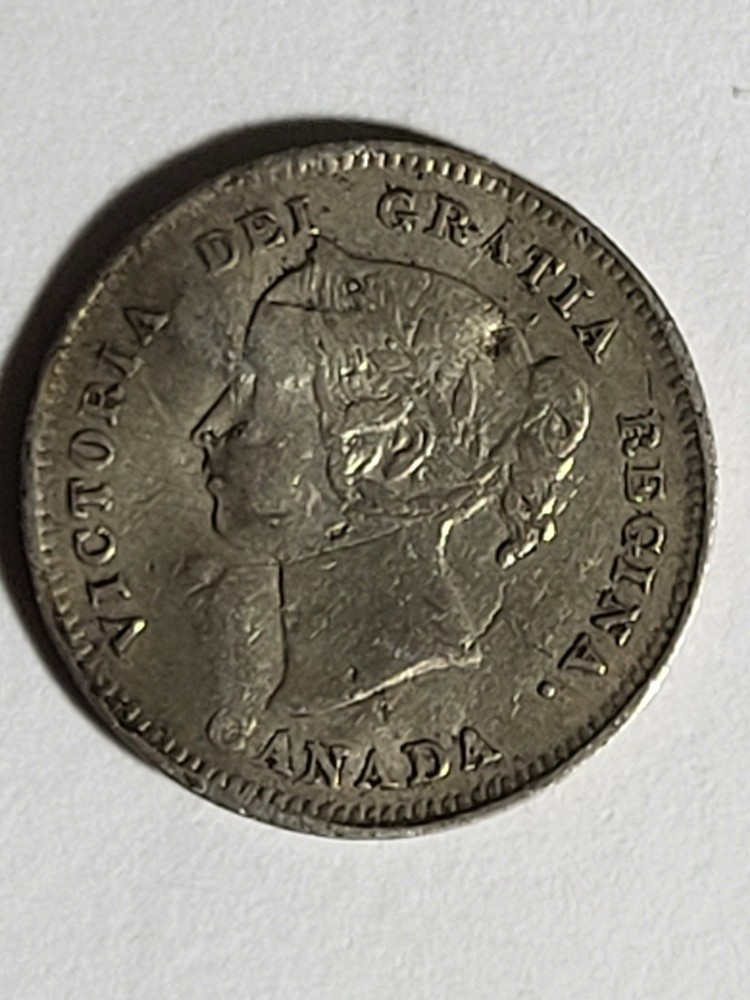 Canada 1897 VF Silver 5 cent