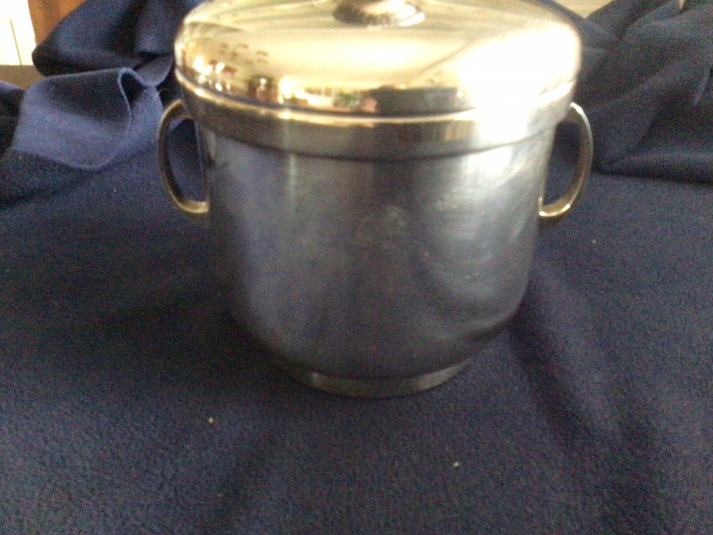 Vintage Sheffield Silver Plate Wine Ice Bucket With Liner Heavy 4 Lbs 3.5 Oz