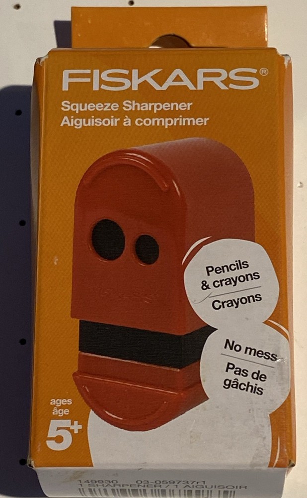 Fiskars® Squeeze Sharpener, RED. NEW