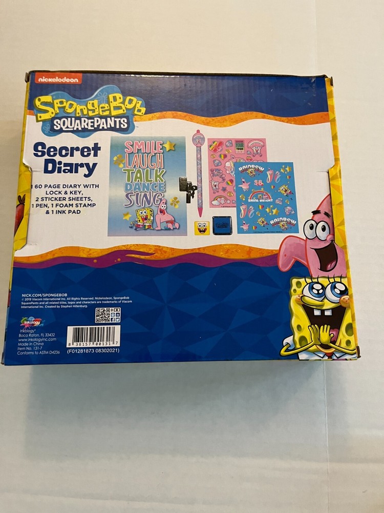 SpongeBob SquarePants Secret Diary Set - New in Box