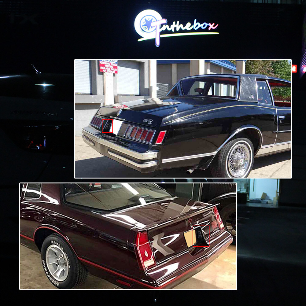 2x Rear License Plate Light Housings for 79-88 NEW Monte Carlo Monte Carlo SS LS