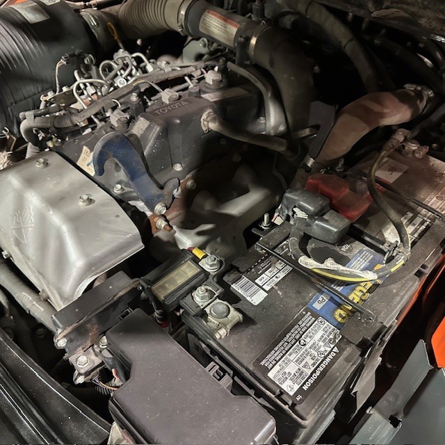 2020 Toyota 8FD40U 9000lb Diesel Used Forklift Triple Mast Sideshift 7860 Hours