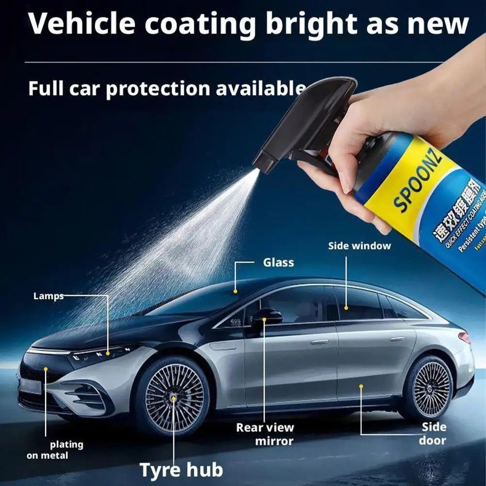 Car Coating Spray, Sopami Waterproof Layer Quick Effect Stains Agent 500ml Set