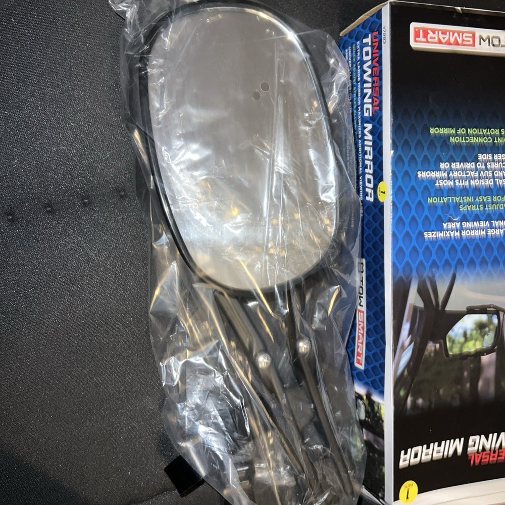 TOW SMART UNIVERSAL EXTRA LARGE TOWING MIRROR-Open Box