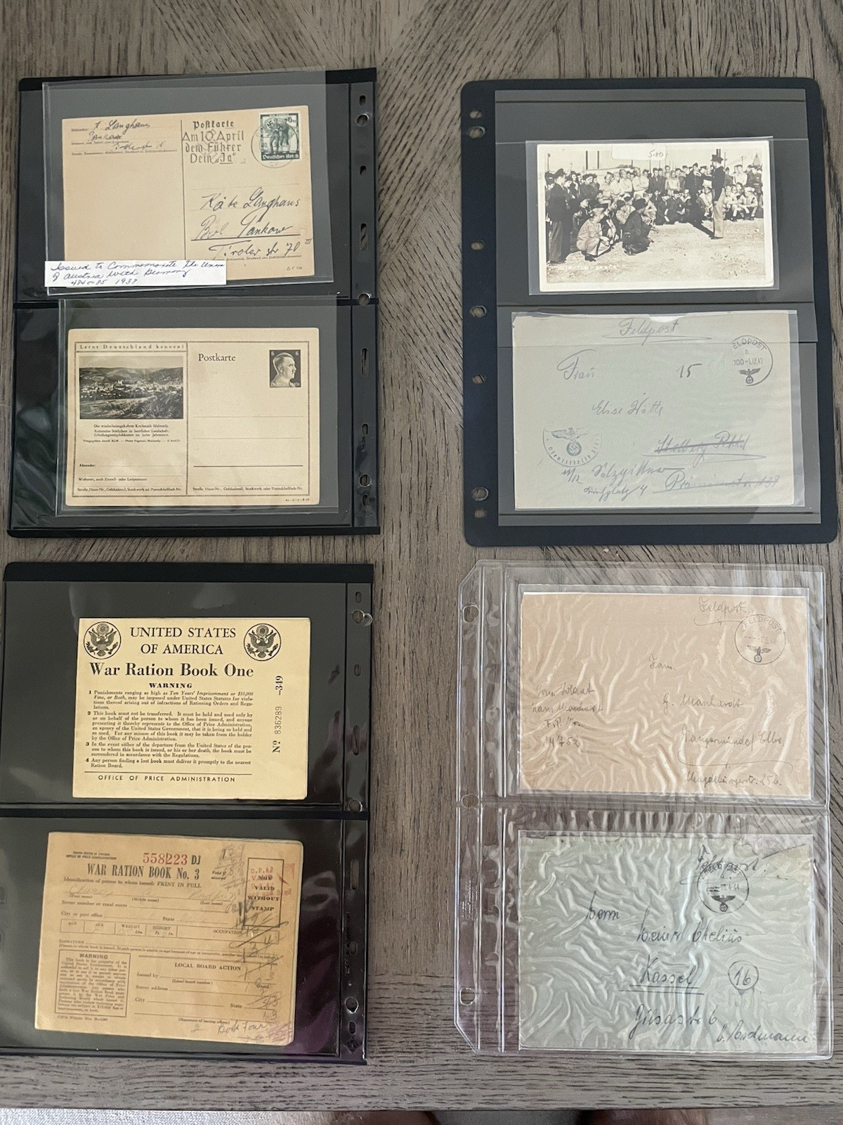 WWII Military and Home Front Ephemera Lot - Ration Books, V-Mail, Manuals