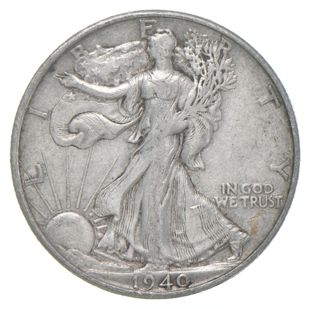 1940-S XF Walking Liberty Half Dollar