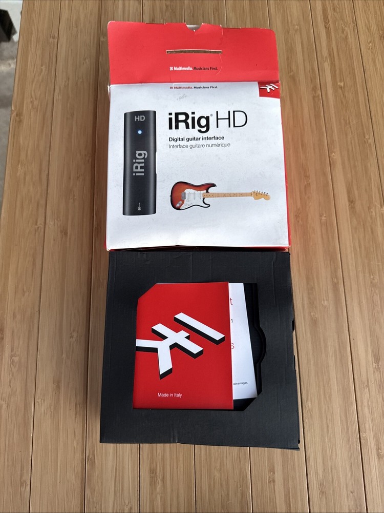 IK Multimedia iRig HD Studio-Quality Guitar Interface for iOS/MAC NOS