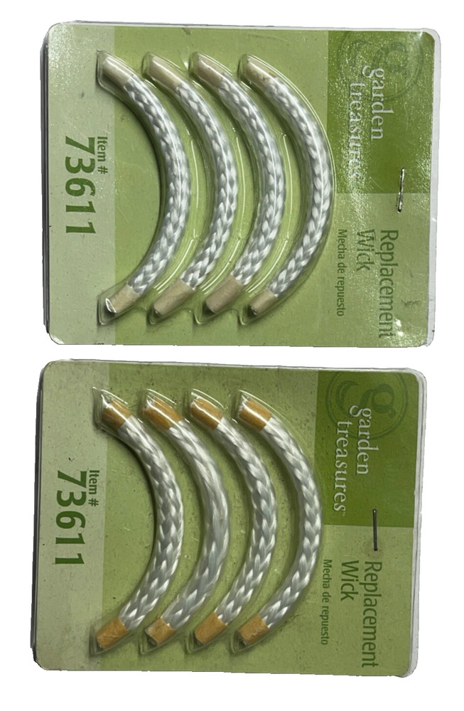 2-Pack Garden Treasures Replacement Wick each pack 3.25" long 4 pcs