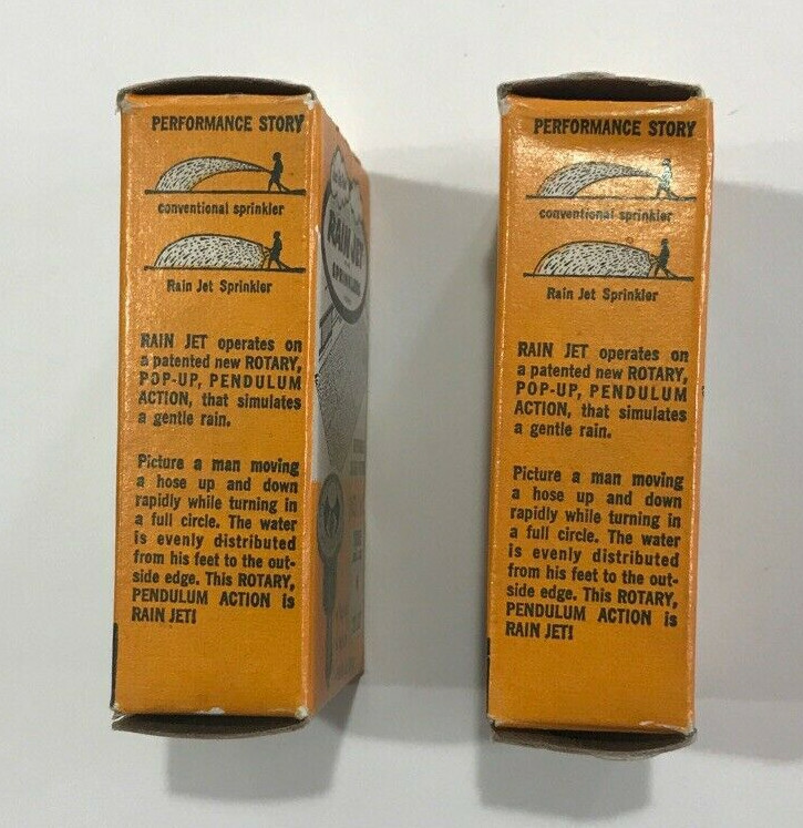 2 EMPTY Vintage Rain Jet Sprinklers No.36C Boxes Only
