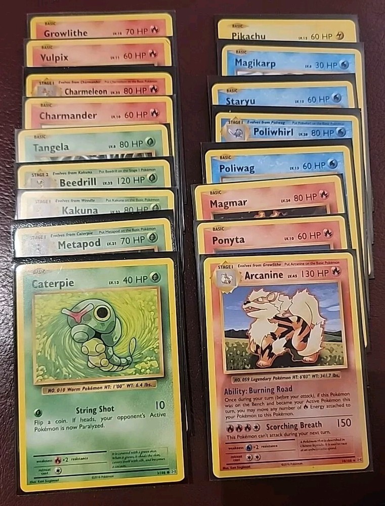 Pokemon EVOLUTIONS - Lot of 36 Basic Base Cards - NO DUPES