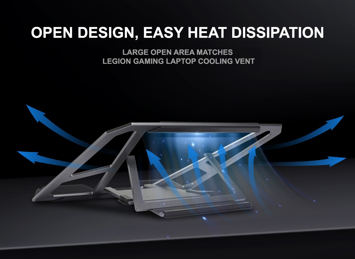 Legion/Lenovo Gaming Laptop Cooling Stand, Z4 Slim, Aluminum Alloy, Genuine 2024