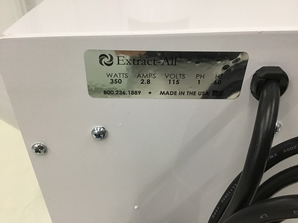 EXTRACT-ALL - S-981-2B Item Source Capture Air Cleaning System