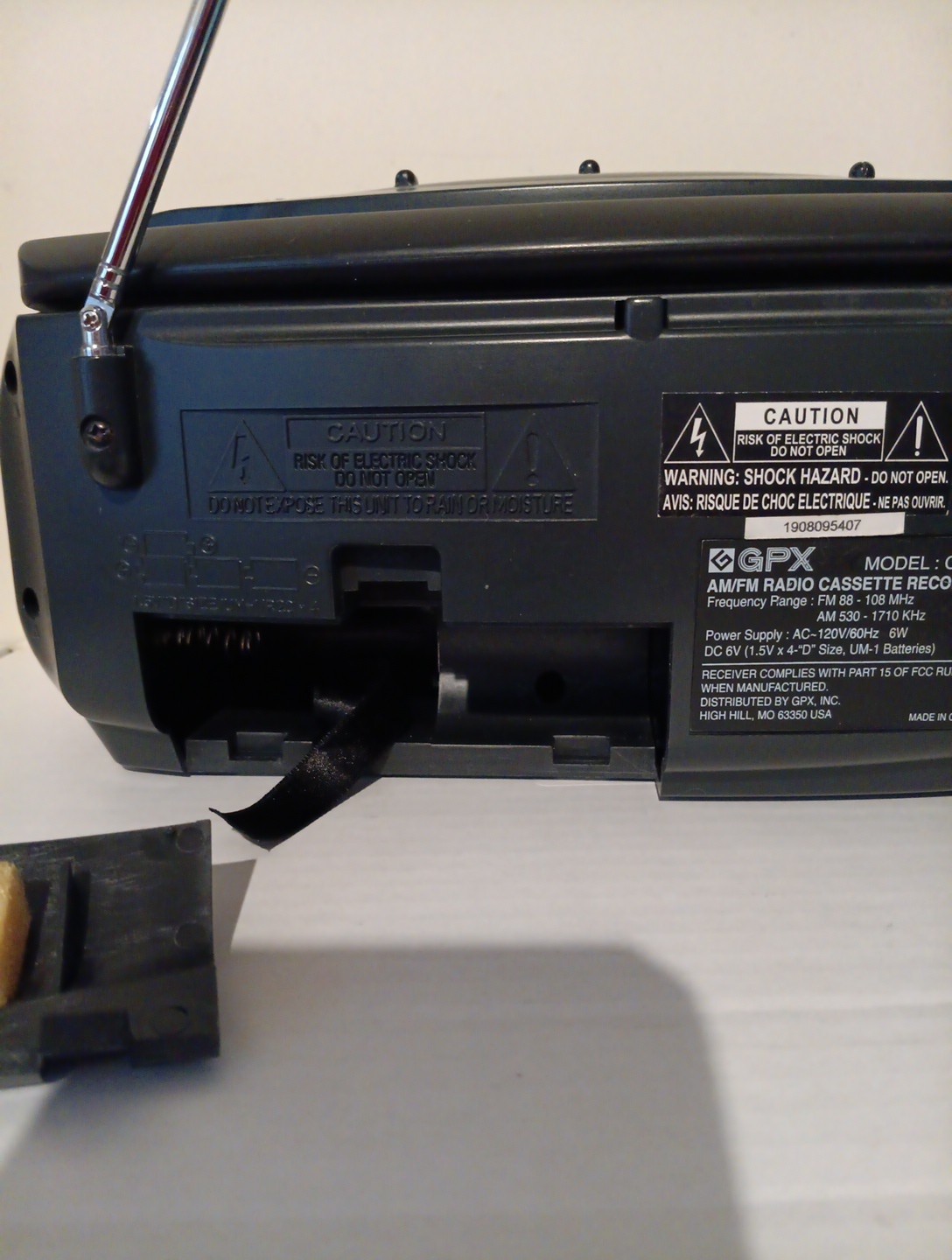 Vintage GPX C730C AM FM Radio Cassette Recorder Boombox Portable Player