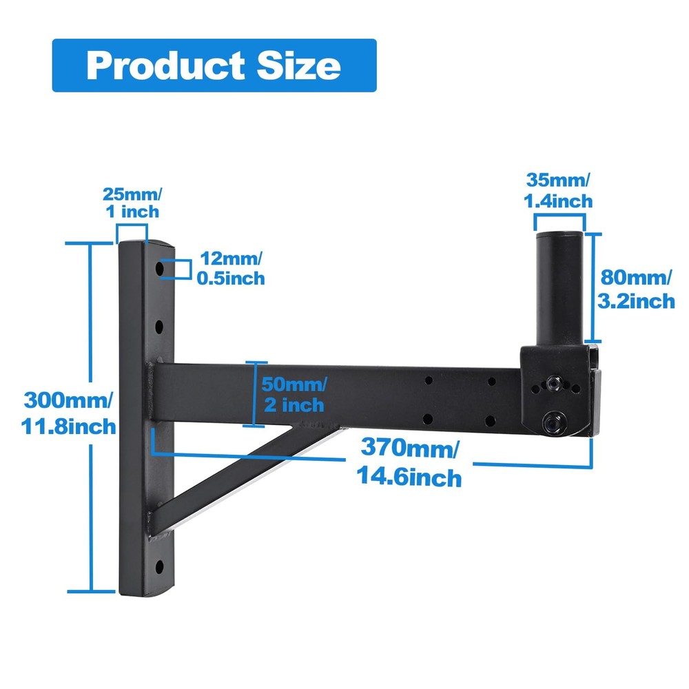 Speaker Wall Mount,Wall Speaker Mount Bracket Design for Professional Audio,T...