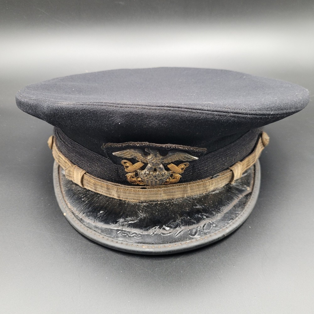 WW2 US Navy Officer Visor Cap