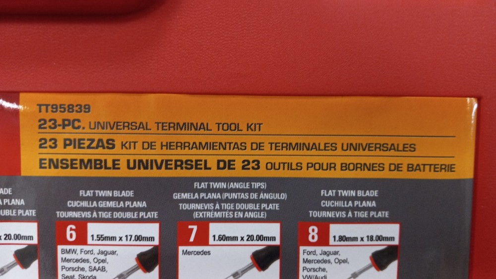 Mac Tools TT95839 23-PC. Universal Terminal Tool Kit