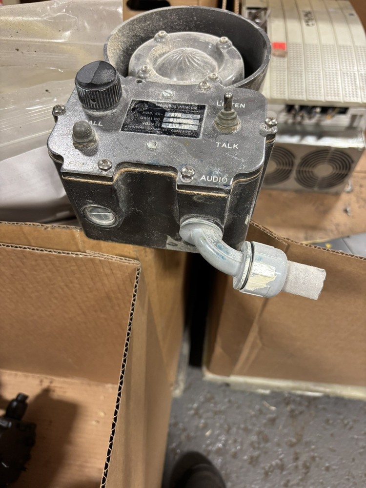 Atkinson Dynamics AD-27A Industrial Intercom Loudspeaker with Call Button USED