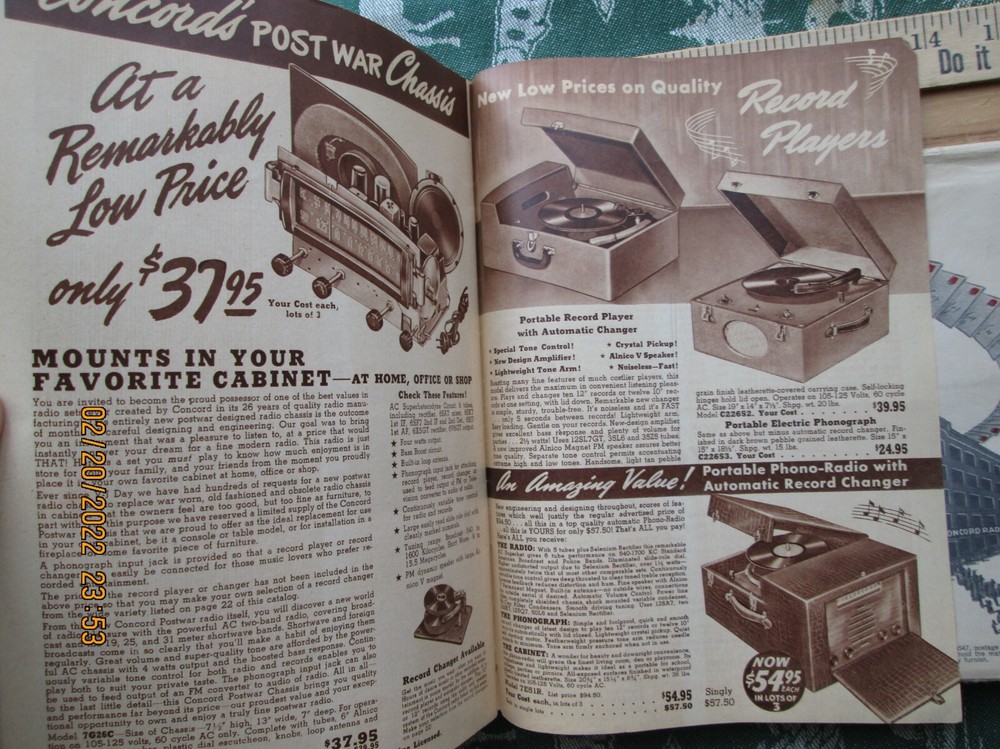 concord radios and electronic equipment catalog