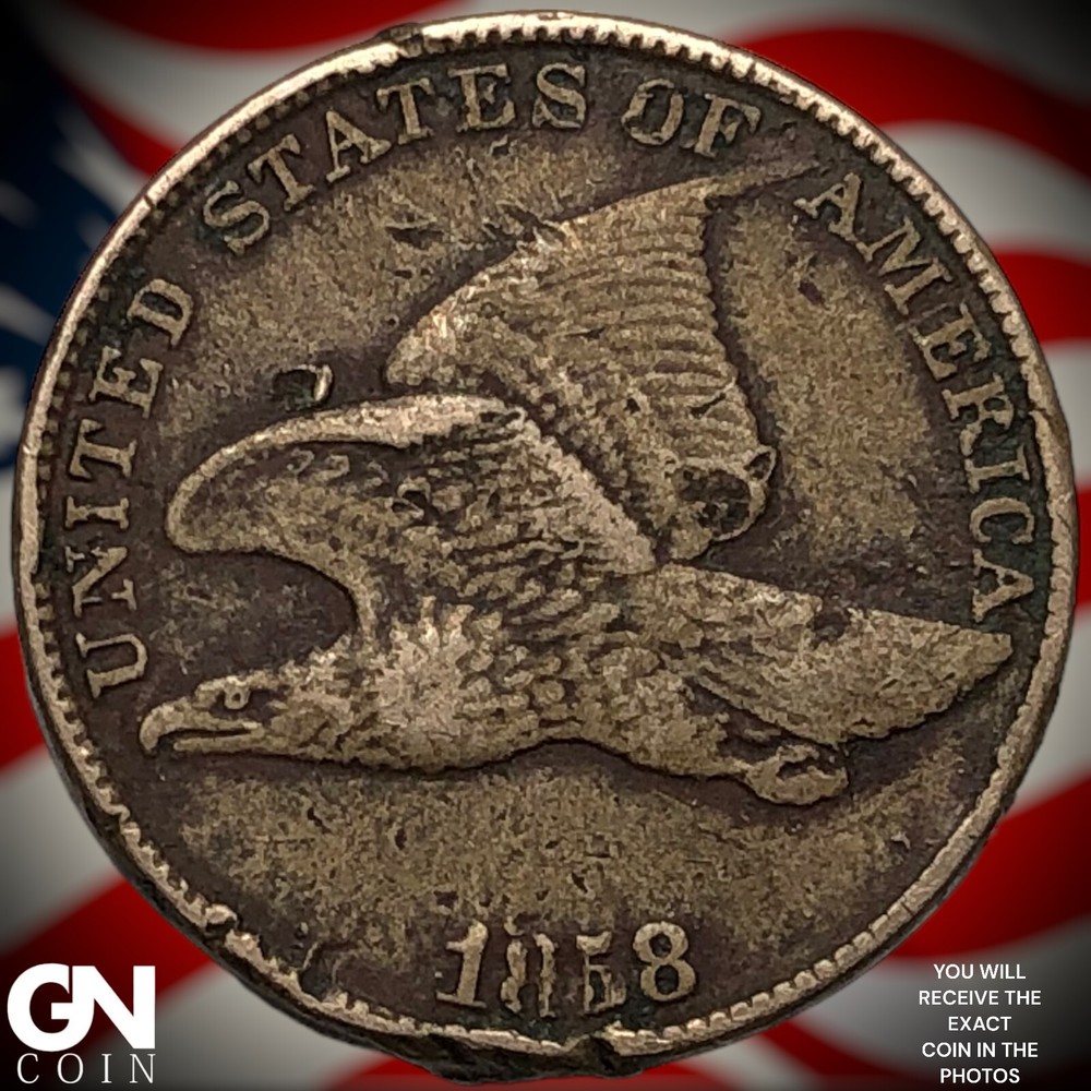1858 Flying Eagle Cent Penny Y1183