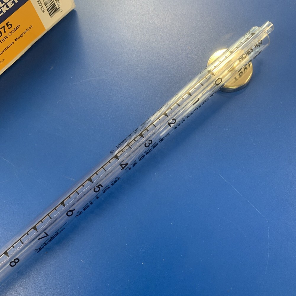 YELLOW JACKET WATER-TYPE MANOMETER (-2" - 0 - 15") 78075