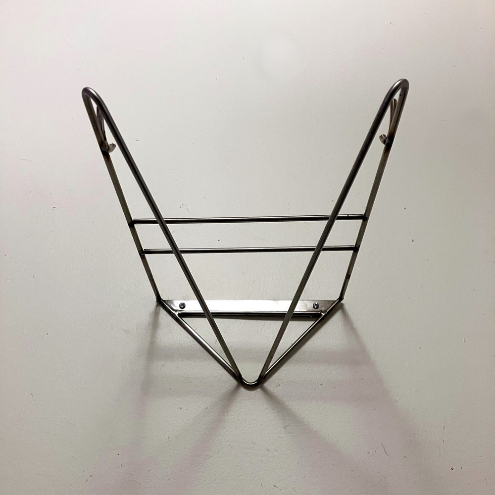 Bicycle wall rack mount made from stainless steel