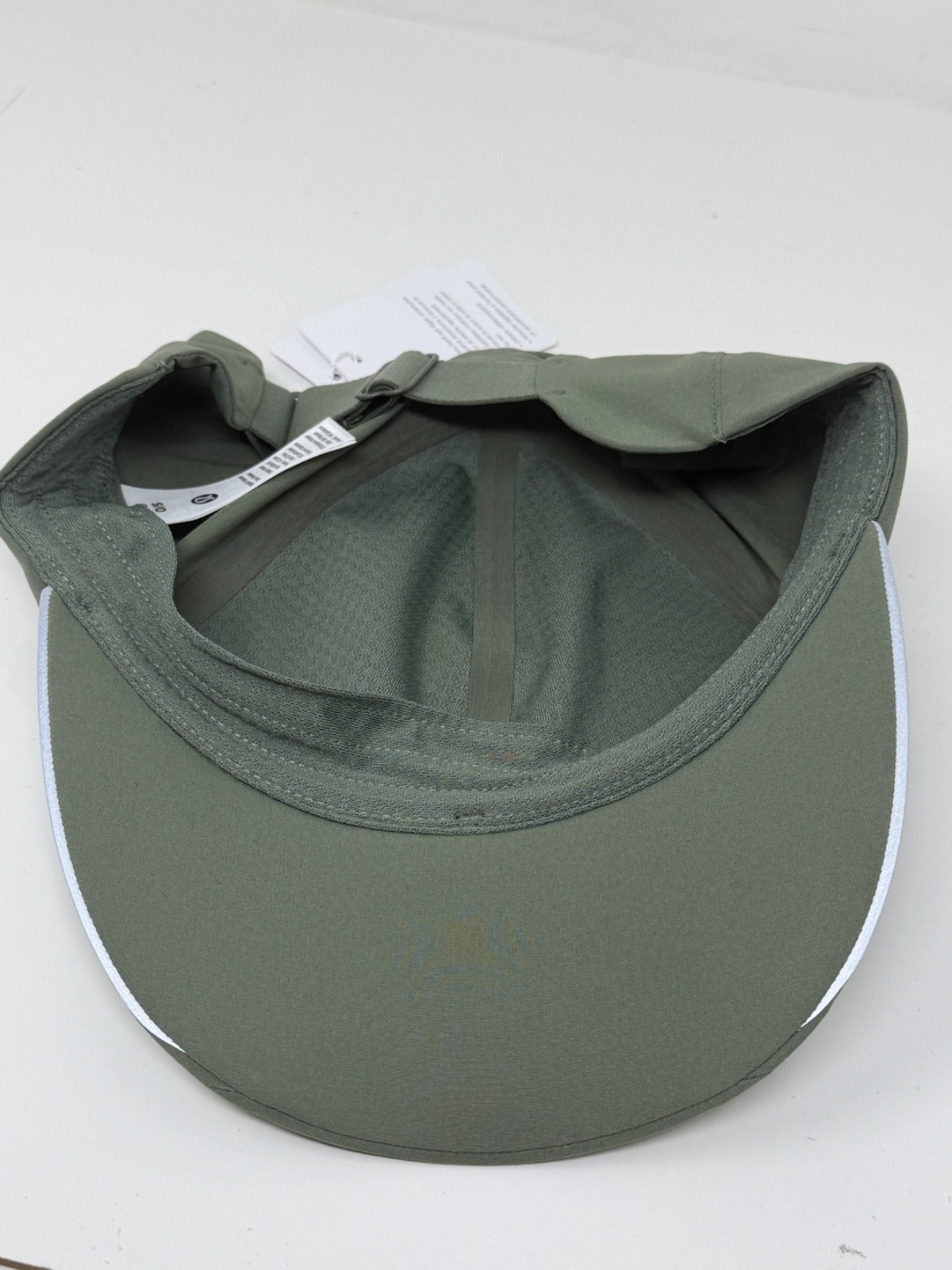 Lululemon Fast Free Womens Run Hat Pony Tail WILO Olive Green One Size New
