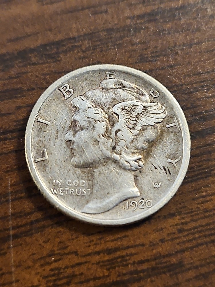 1920-S Mercury Silver Dime