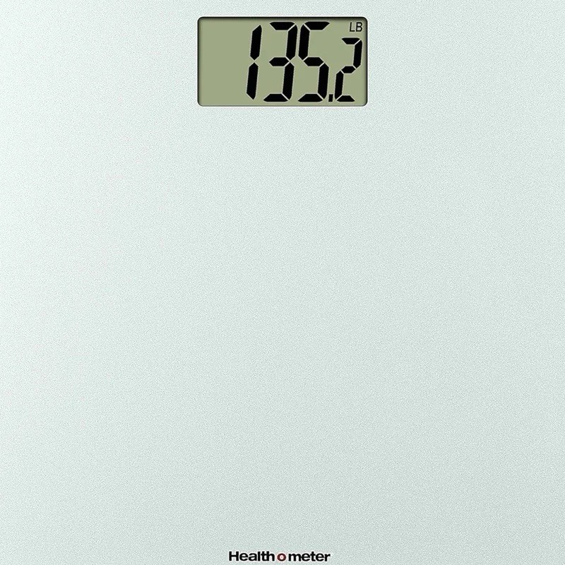 Health o meter Digital Precision Glass Bathroom Scale Silver Sleek Design