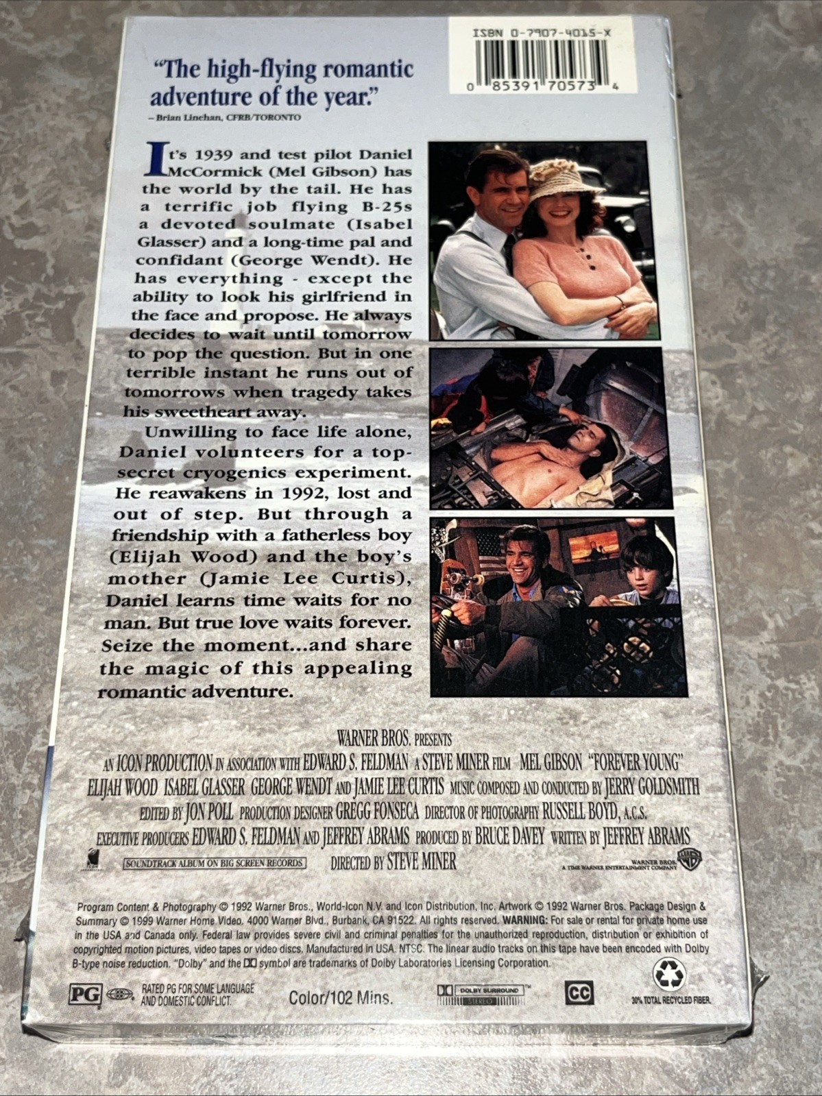 FOREVER YOUNG MEL GIBSON [NEW VHS] SEALED WATERMARKS