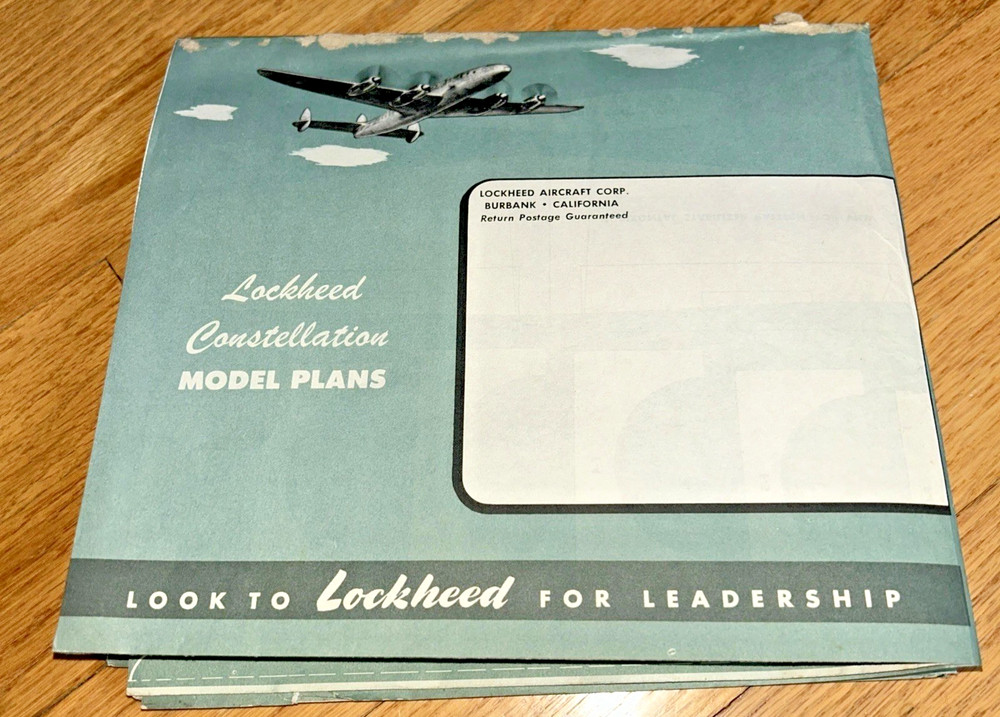 1944 LOCKHEED CONSTELLATION MODEL PLANS