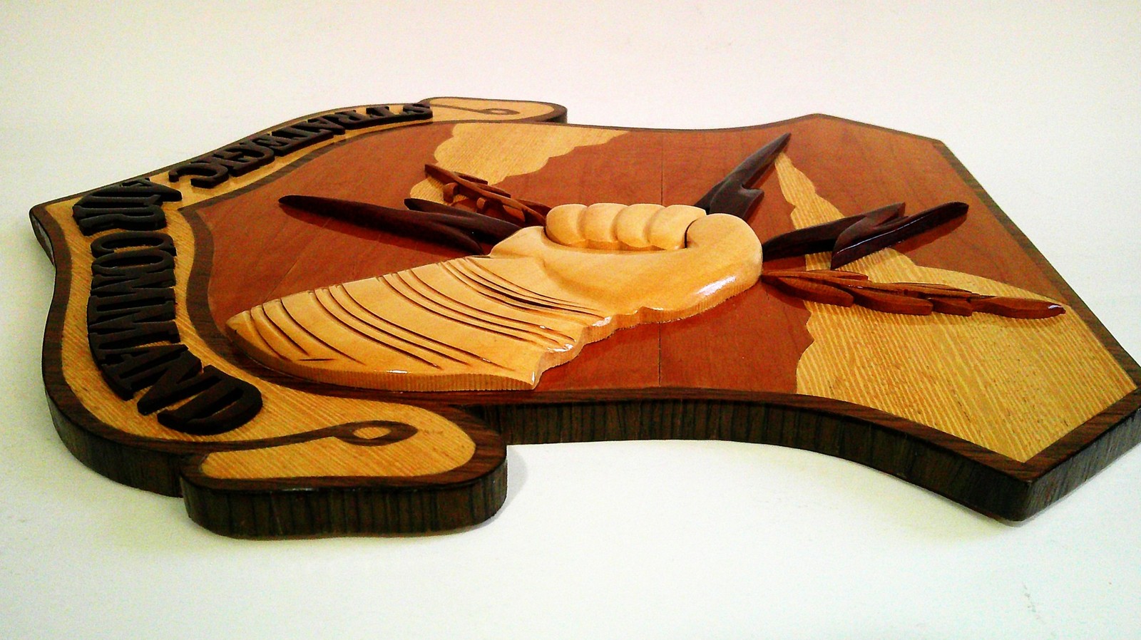 Strategic Air Command Shield Military Wooden Wall Plaque 11.5 x 11