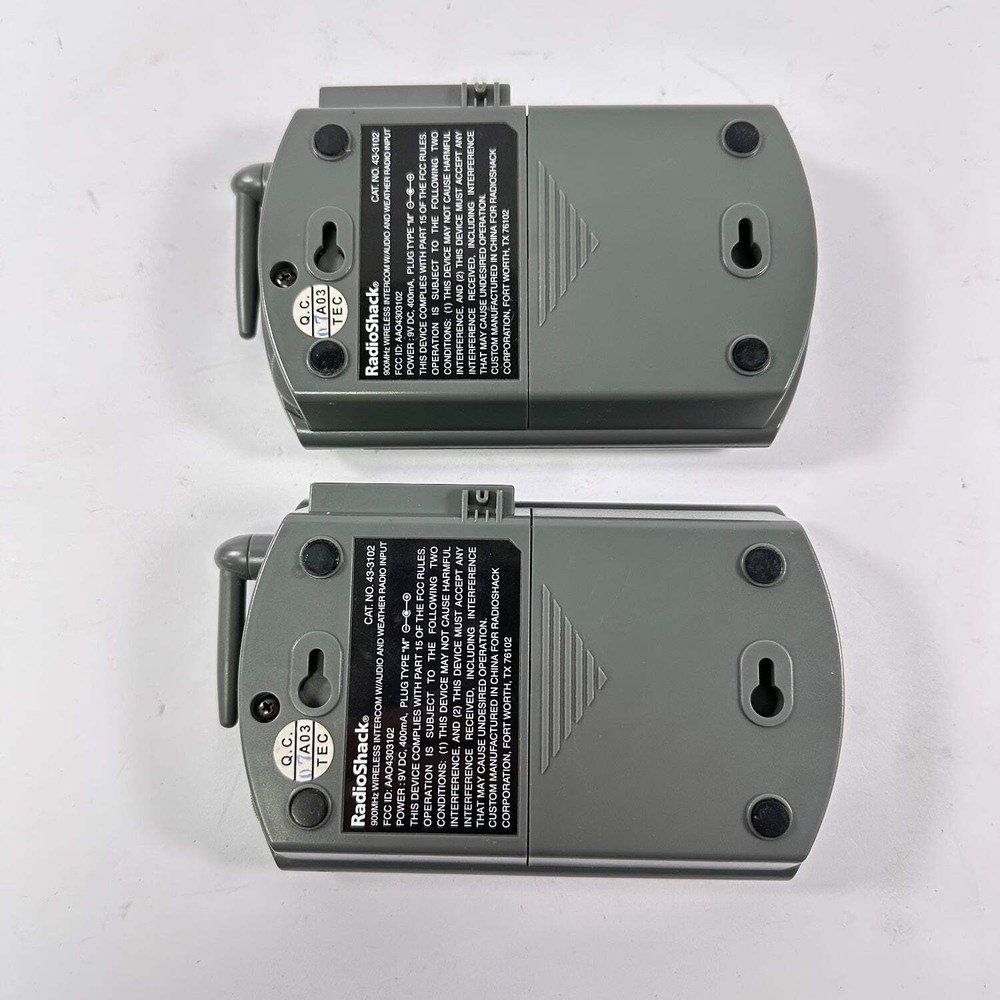 RadioShack 900MHz Wireless Intercom Systems 43-3102